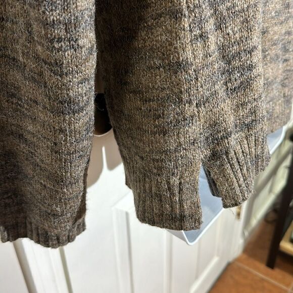 J Jill Open Knit Cardigan Brown Multicolor Cotten sweater size L - Picture 4 of 9